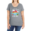 a turtle made it to the water Ladies Curvy T-Shirt