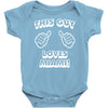 this guy loves miami Baby Onesie