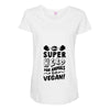 Be A Super Hero For Animals Go Vegan! Maternity Scoop Neck T-shirt