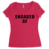 engaged af Women's Triblend Scoop T-shirt