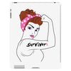 girl power survivor breast cancer iPad 3 and 4 Case