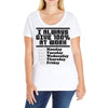 always give 100 percent Ladies Curvy T-Shirt