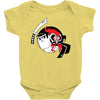 samurai jack and aku yin yang Baby Onesie