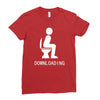 downloading ! funny white sex Ladies Fitted T-Shirt