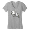 walking undodead Women's V-Neck T-Shirt