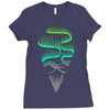 aurora borealis Ladies Fitted T-Shirt