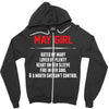 May Girl Hated By Many Zipper Hoodie