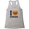 i love burger Racerback Tank