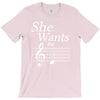 she wants the d black T-Shirt