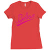believe hand lettering printed t shirt Ladies Fitted T-Shirt