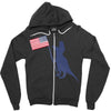 Patriotic T-Rex Zipper Hoodie