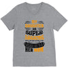 My Daughter Is Super Awesome Her Mom V-Neck Tee