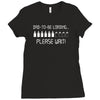 dad to be loading please wait new Ladies Fitted T-Shirt