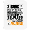 Strong Independent Motivated Aquarius Mousepad