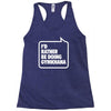 i'd rather be doing gymkhana Racerback Tank