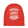 Super Cool Granny Of A Freaking Awesome Grandson Baby Beanies
