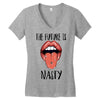 Women's March The Future is Nasty Women's V-Neck T-Shirt