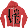 LOVE MY DOG Zipper Hoodie