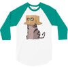 cat in the box! 3/4 Sleeve Shirt