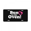 Bun in the Oven with Heart Baby Girl License Plate