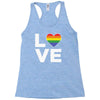 lgbt love Racerback Tank