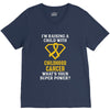 I'm Raising A Child With Childhood Cancer What's Your Super Power V-Neck Tee
