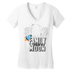 Family Trip To Moon Women's V-Neck T-Shirt