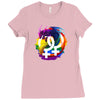 lesbian pride dragon Ladies Fitted T-Shirt