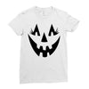 beauty face pumpkin Ladies Fitted T-Shirt