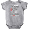 I Wear Grey For My Grandma (Brain Cancer Awareness) Baby Onesie