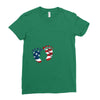 4th of July Baby Foot Ladies Fitted T-Shirt
