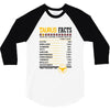 Taurus Facts Servings Per Container 3/4 Sleeve Shirt