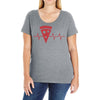 pizza is life Ladies Curvy T-Shirt
