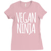 vegan ninja Ladies Fitted T-Shirt