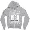 vintage made in 1960 perfectly aged a living legend Zipper Hoodie