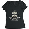 premium vintage 1973 classic perfectly aged limited edition Women's Triblend Scoop T-shirt