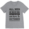 all men are created equal october V-Neck Tee
