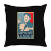 Supreme Leader Un, Kim Jong Un Parody Throw Pillow