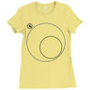 Outside Circle Ladies Fitted T-Shirt