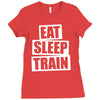 v5 eat sleep train Ladies Fitted T-Shirt