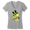 triceratop hat Women's V-Neck T-Shirt