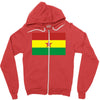 ghana international support your country  sport flag Zipper Hoodie