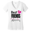 best friends forever Women's V-Neck T-Shirt