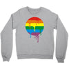 rainbow colored stripes dot running splashes Crewneck Sweatshirt