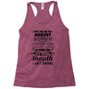 I Am An August Women Racerback Tank