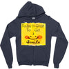 smile Zipper Hoodie