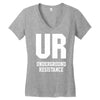 underground resistence Women's V-Neck T-Shirt