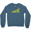 evolution lego basketball sports funny Crewneck Sweatshirt