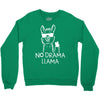 no drama llama Crewneck Sweatshirt