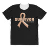 Survivor Of Uterine Cancer All Over Women's T-shirt
